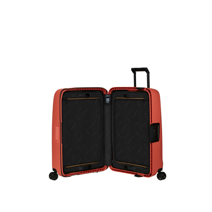 Binnenkant dicht van de Samsonite Essens 69 in clay #kleur_clay