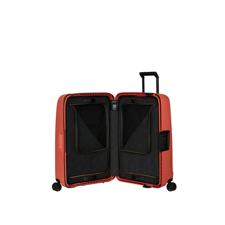 Binnenkant van de Samsonite Essens 69 in clay #kleur_clay