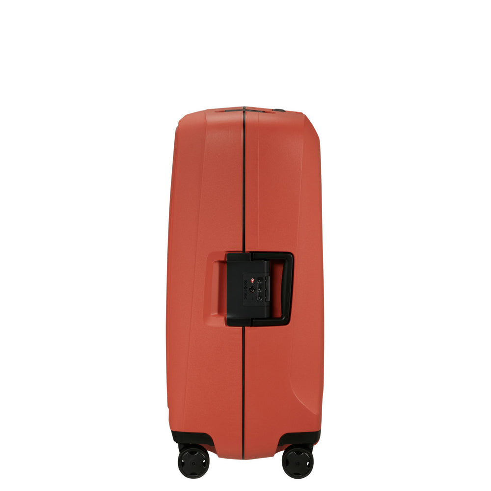 Zijkant van de Samsonite Essens 69 in clay #kleur_clay
