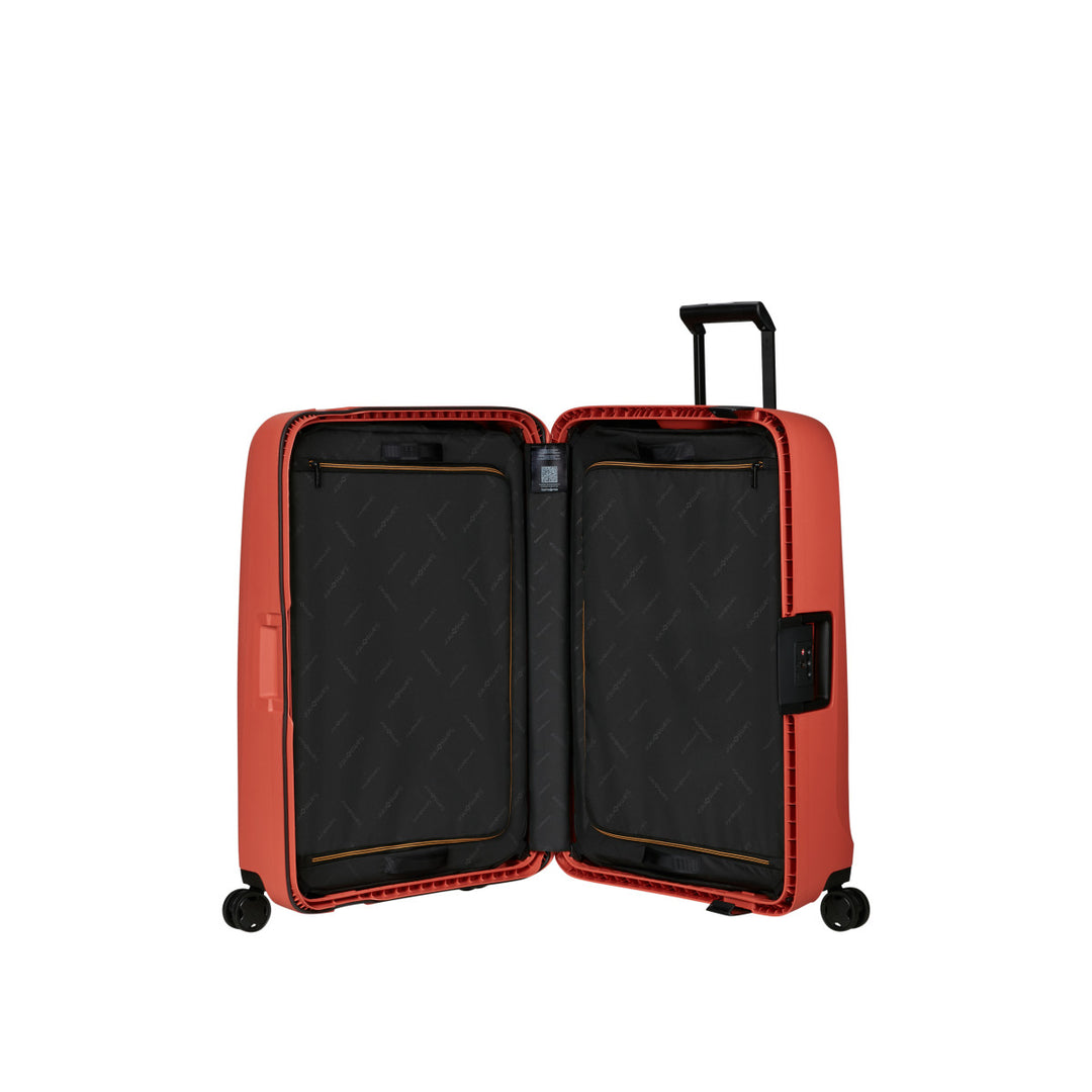 Binnenkant van de Samsonite Essens 75 in clay #kleur_clay