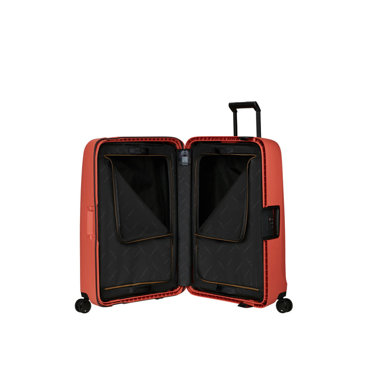 Binnenkant van de Samsonite Essens 75 in clay #kleur_clay