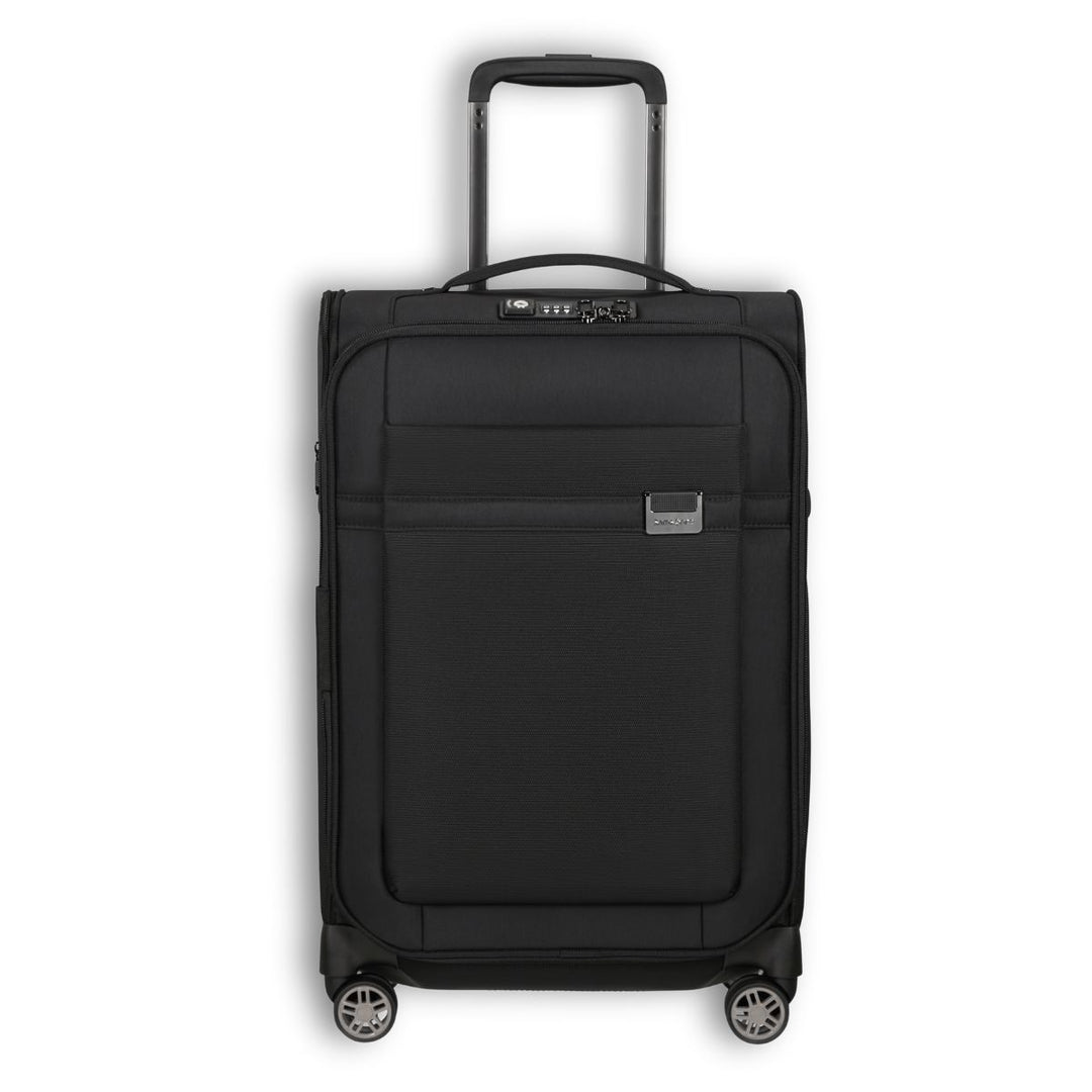 Voorkant van de Samsonite Airea handbagage 35 EXP zwart #kleur_zwart