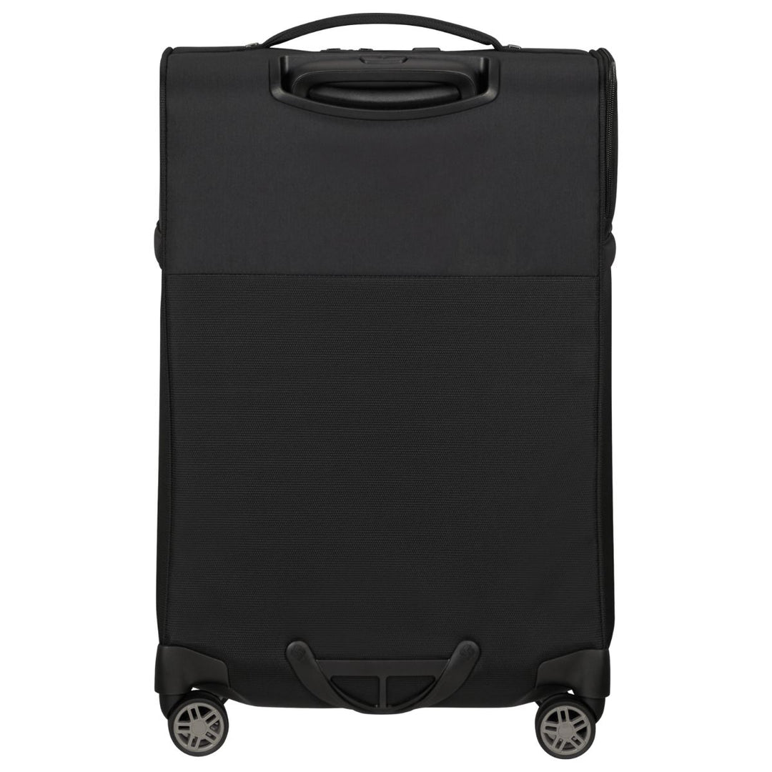 Achterkant van de Samsonite Airea handbagage 35 EXP zwart #kleur_zwart