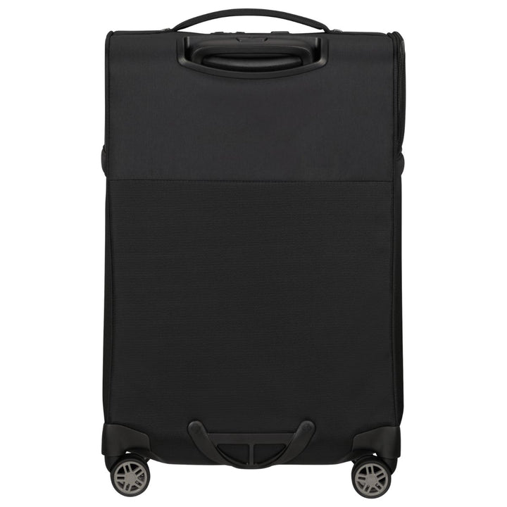 Achterkant van de Samsonite Airea handbagage 35 EXP zwart #kleur_zwart