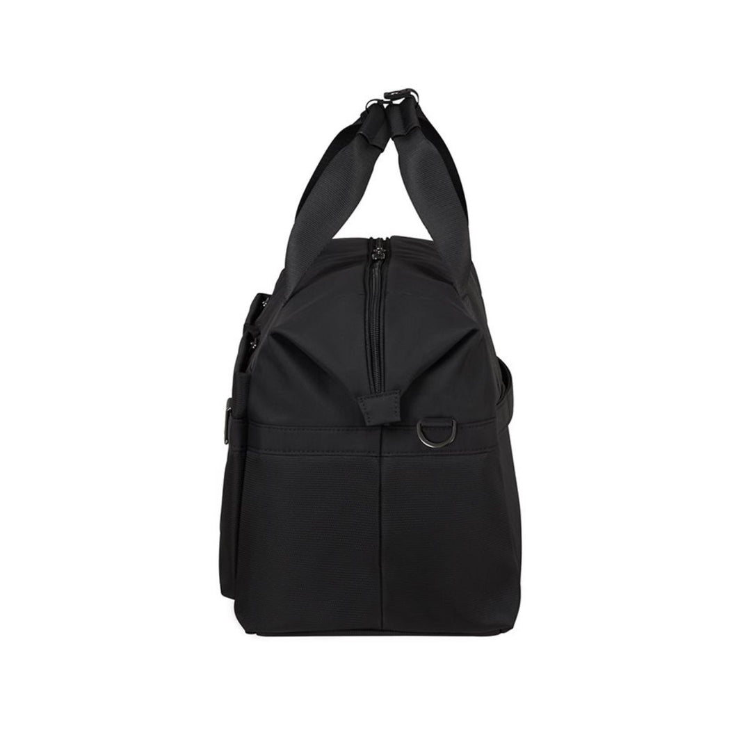 Zijkant van de Samsonite airea weekendtas black #kleur_black