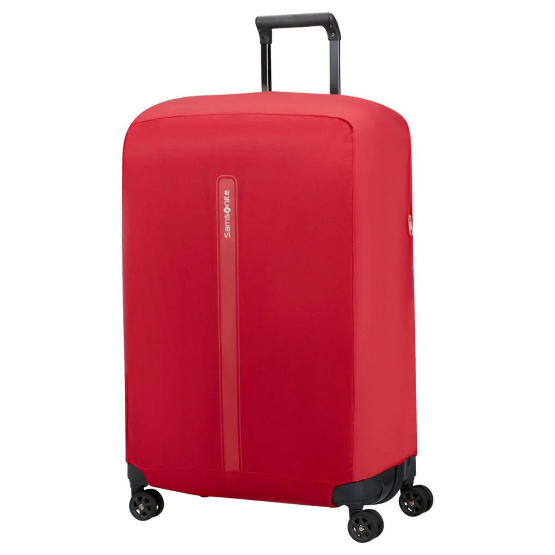 Voorzijde van de Samsonite kofferhoes rood L #kleur_rood