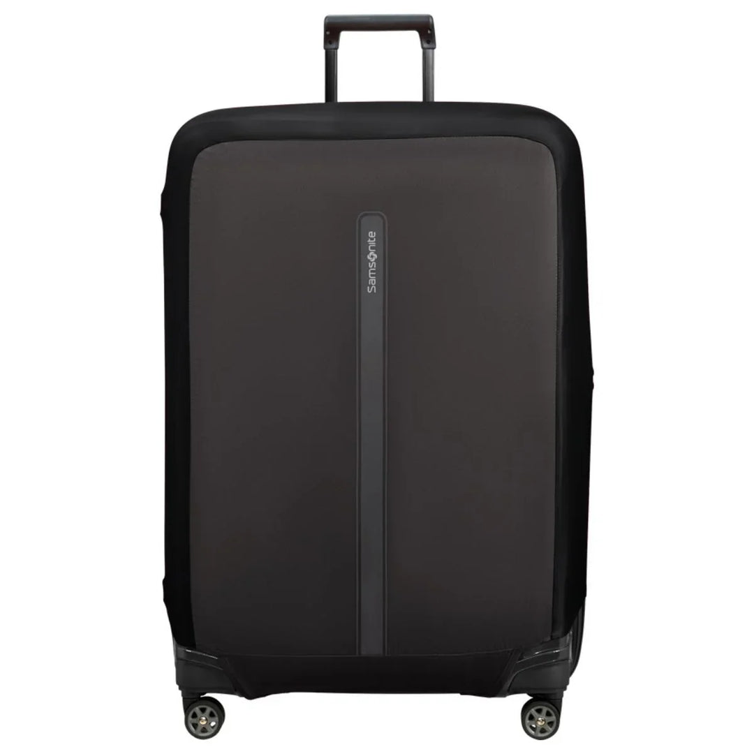 Voorkant van de Samsonite kofferhoes zwart XL #kleur_zwart