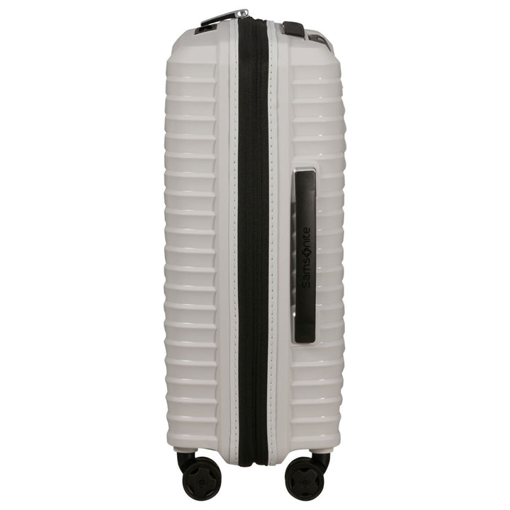 Zijkant van de Samsonite Upscape 55 handbagage koffer cloud-white #kleur_cloud-white