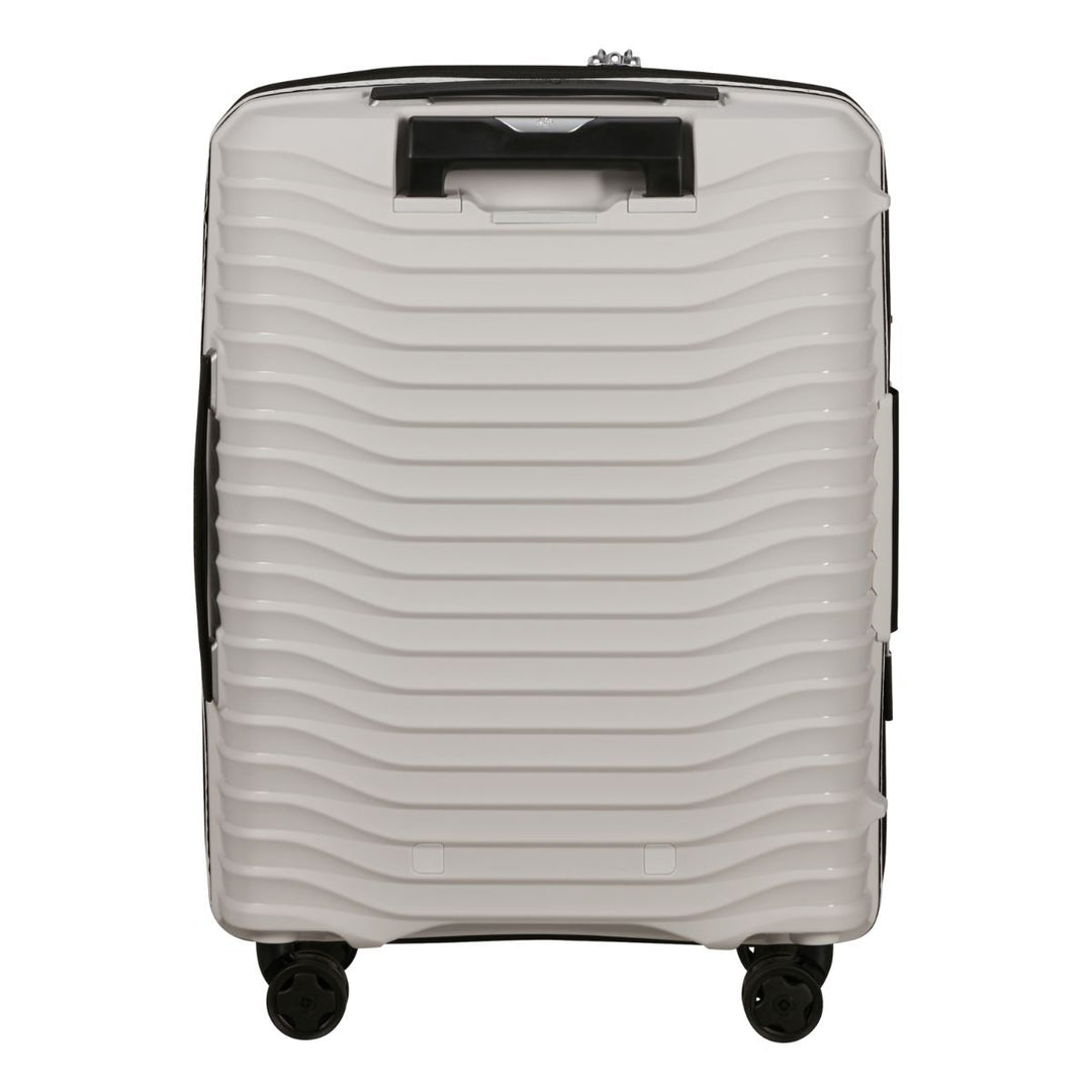 Achterkant van de Samsonite Upscape 55 handbagage koffer cloud-white #kleur_cloud-white
