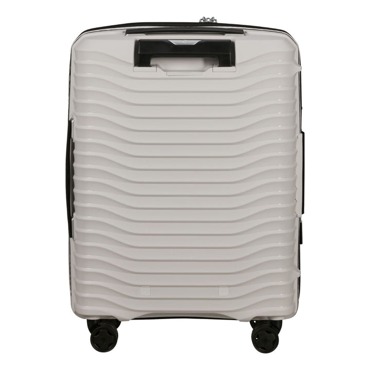 Achterkant van de Samsonite Upscape 55 handbagage koffer cloud-white #kleur_cloud-white