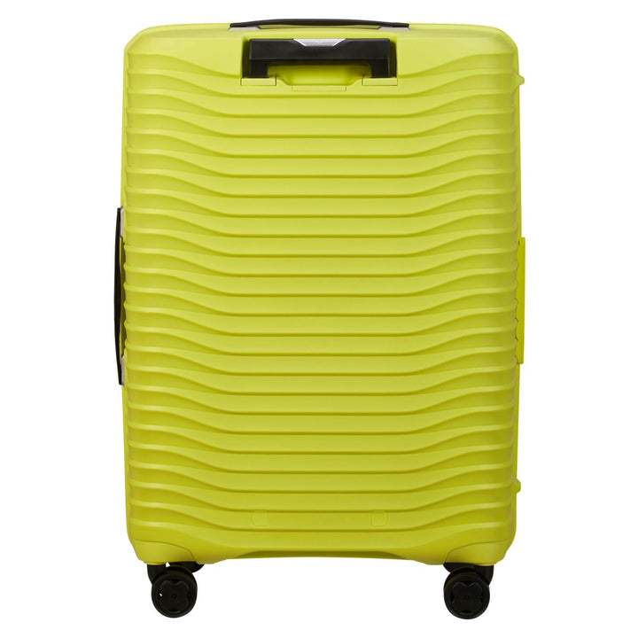 Achterkant van de Samsonite Upscape 68 middelmaat koffer lime #kleur_lime