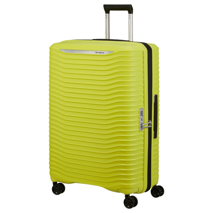 Voorzijde van de Samsonite Upscape 75 grote koffer lime #kleur_lime