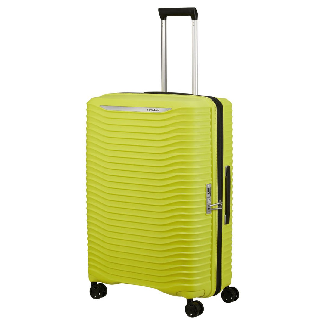 Voorzijde van de Samsonite Upscape 75 grote koffer lime #kleur_lime