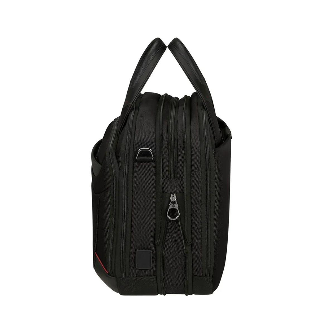 Zijkant Samsonite Pro DLX 6 Bailhandle 15,6 zwart