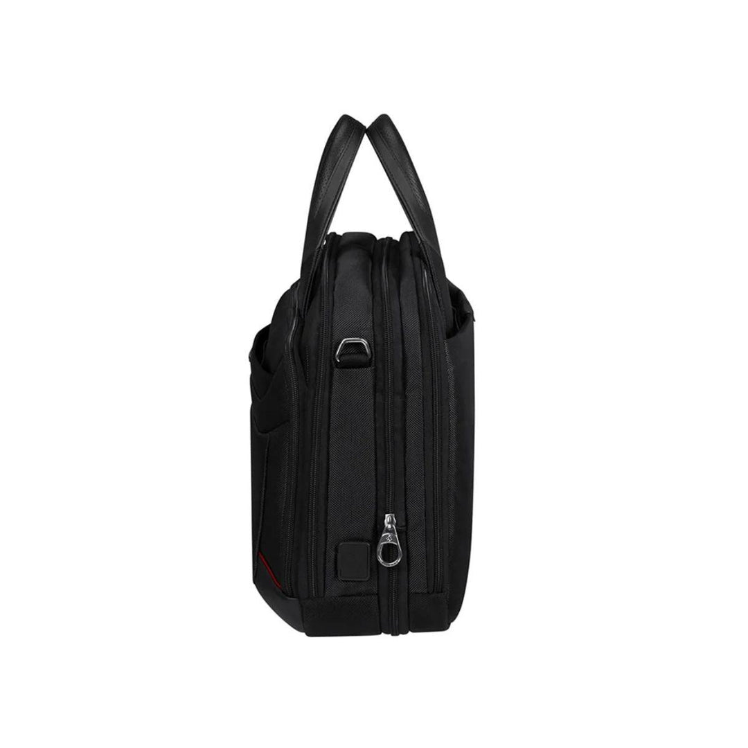 Zijkant Samsonite Pro DLX 6 Bailhandle 15,6 zwart