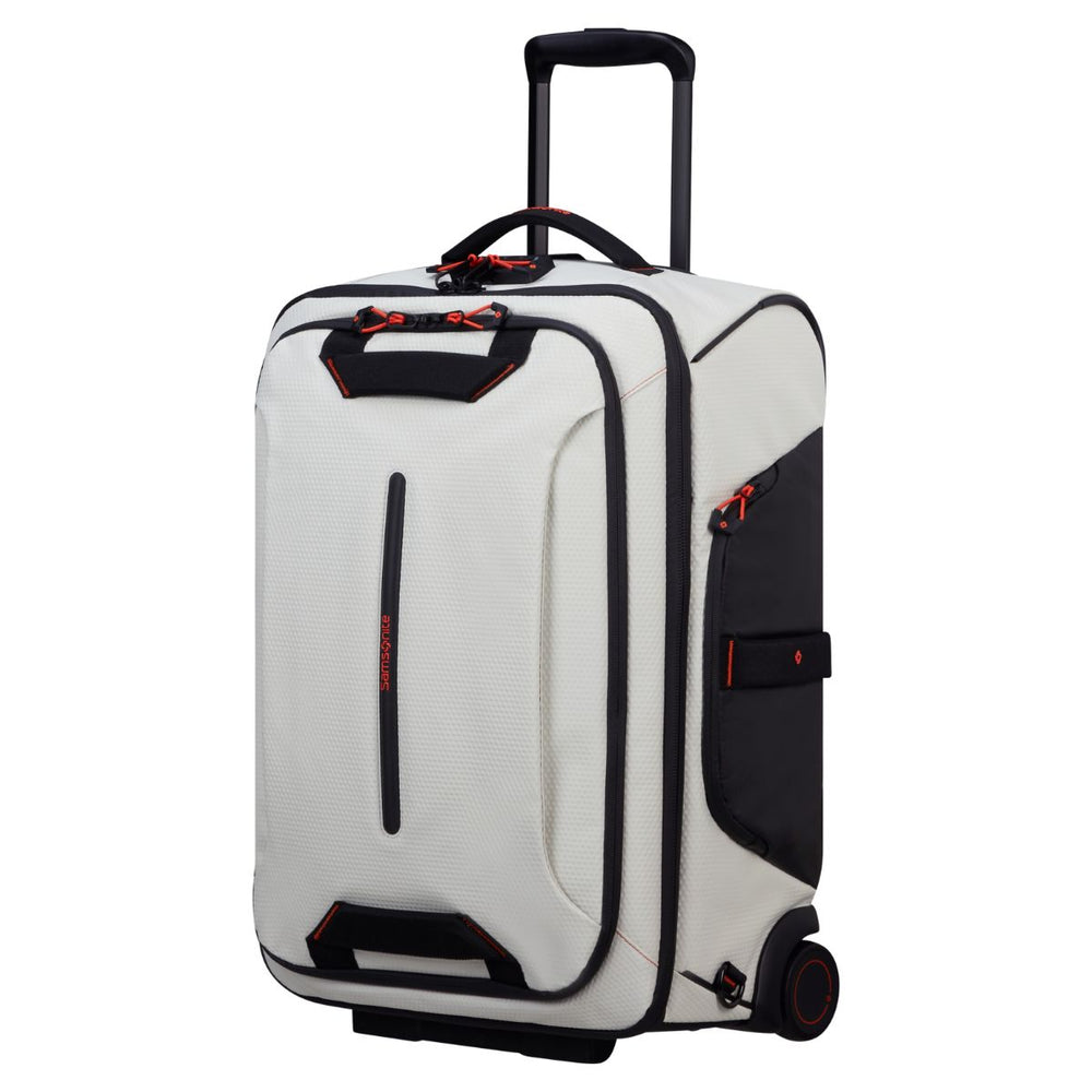 Voorzijde van de Samsonite Ecodiver Duffle wheels 55 cloud-white #kleur_cloud-white