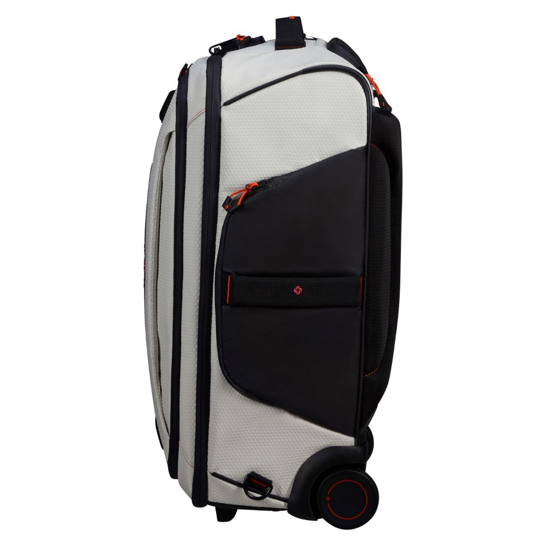 Zijkant van de Samsonite Ecodiver Duffle wheels 55 cloud-white #kleur_cloud-white