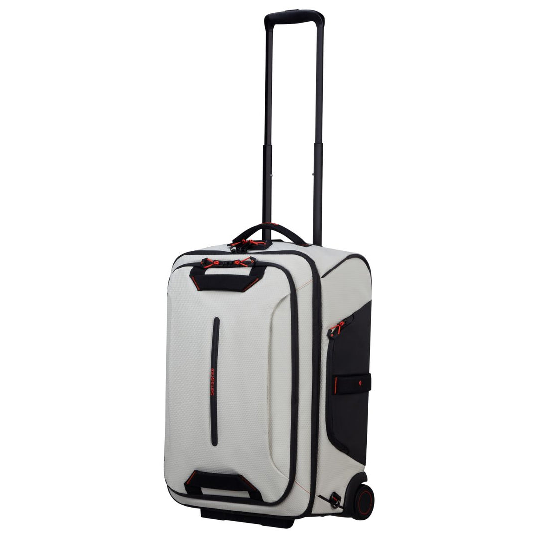 Voorzijde van de Samsonite Ecodiver Duffle wheels 55 cloud-white #kleur_cloud-white