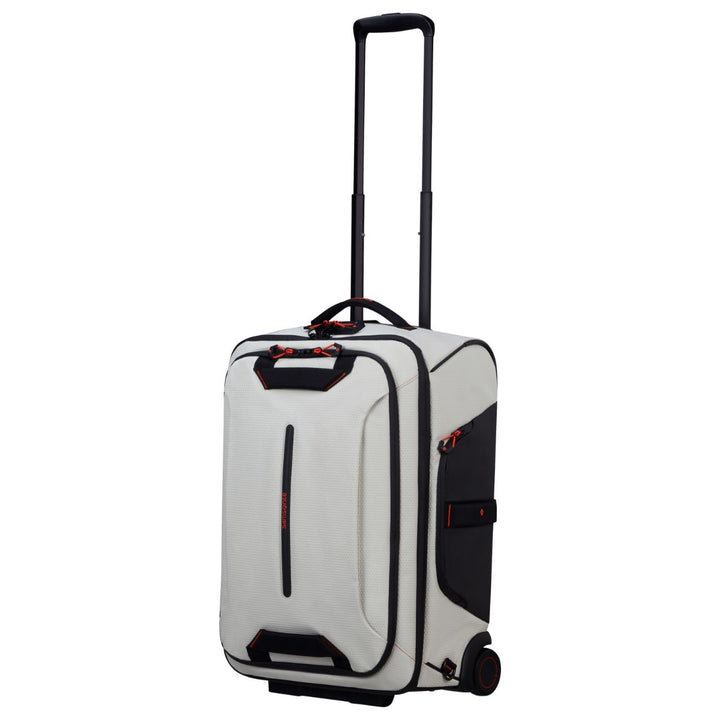 Voorzijde van de Samsonite Ecodiver Duffle wheels 55 cloud-white #kleur_cloud-white