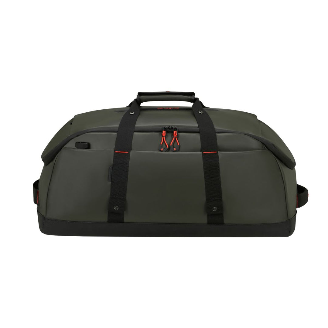 Voorkant van de Ecoidver duffle m donkergroen #kleur_donkergroen