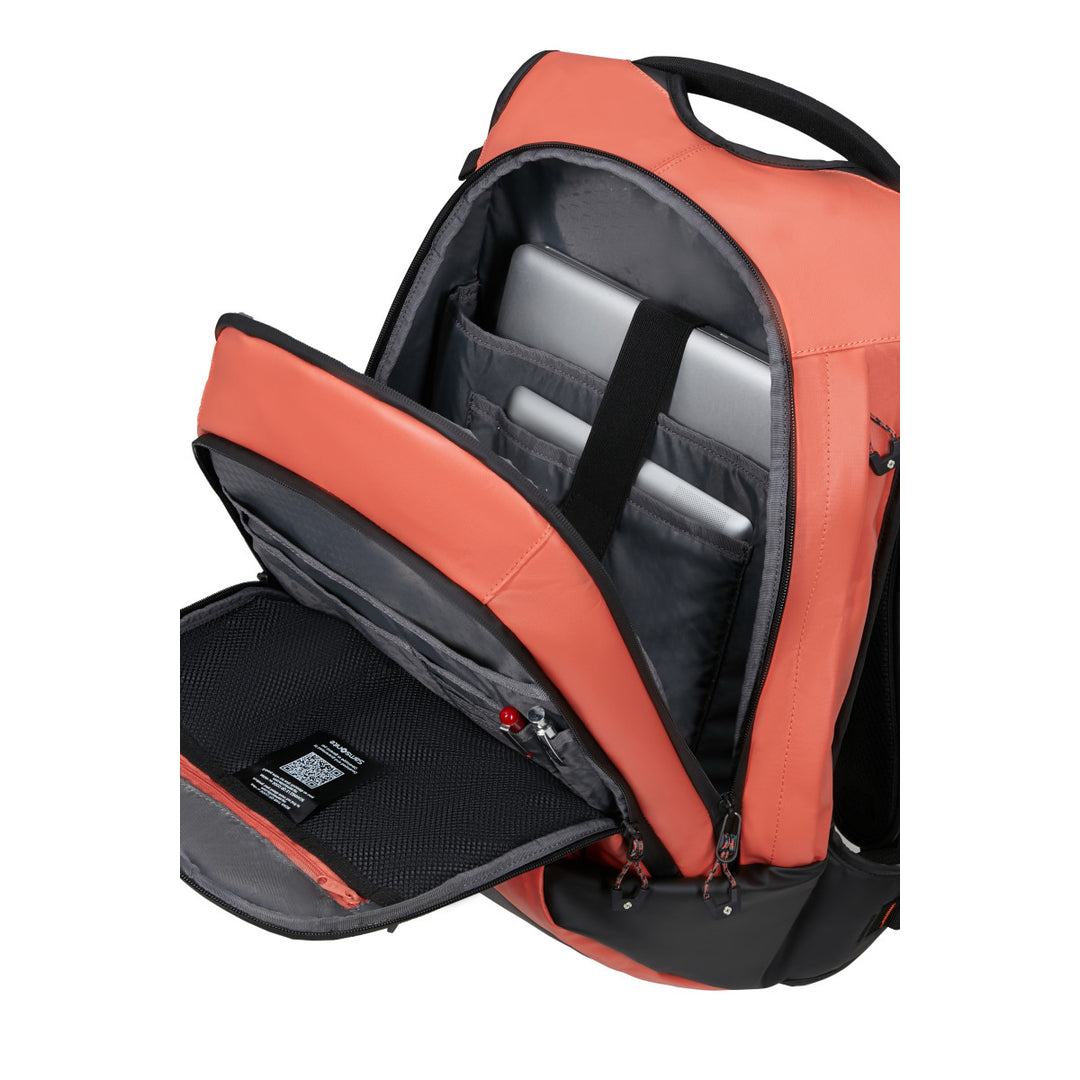 Binnenkant van de Samsonite Ecodiver laptop rugzak L clay #kleur_clay