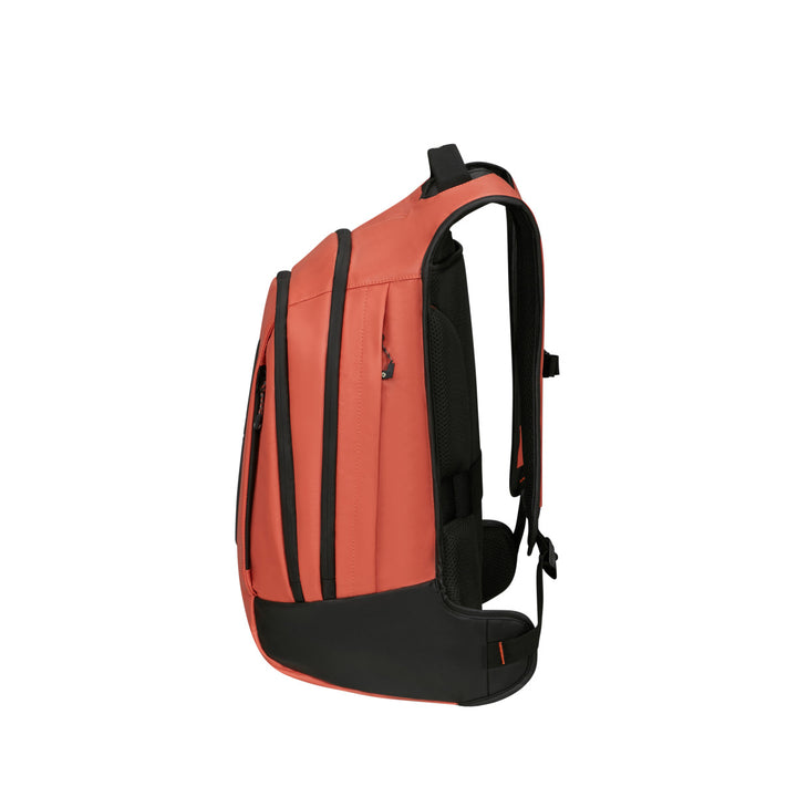 Zijkant van de Samsonite Ecodiver laptop rugzak L clay #kleur_clay