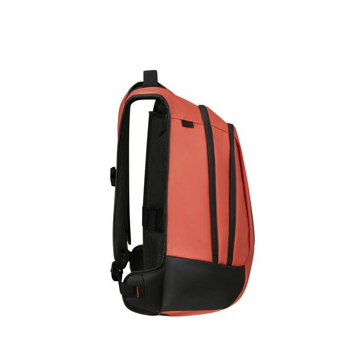 Zijkant van de Samsonite Ecodiver laptop rugzak L clay #kleur_clay