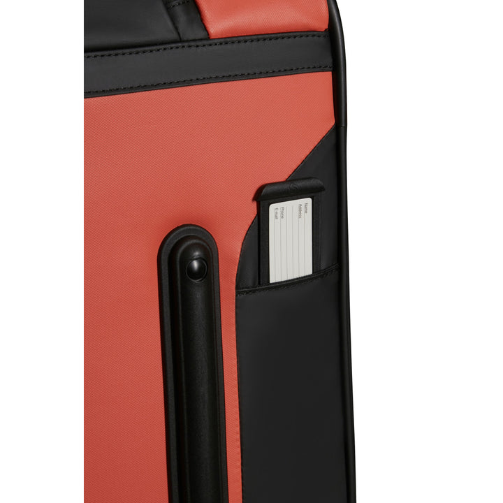 Adreslabel van de Samsonite ecodiver 79 reistas in clay #kleur_clay