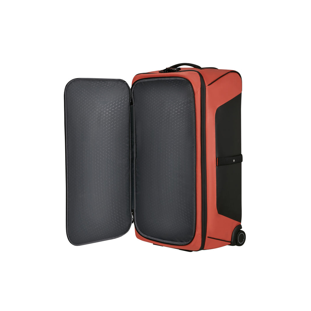 Voorvak van de Samsonite ecodiver 79 reistas in clay #kleur_clay
