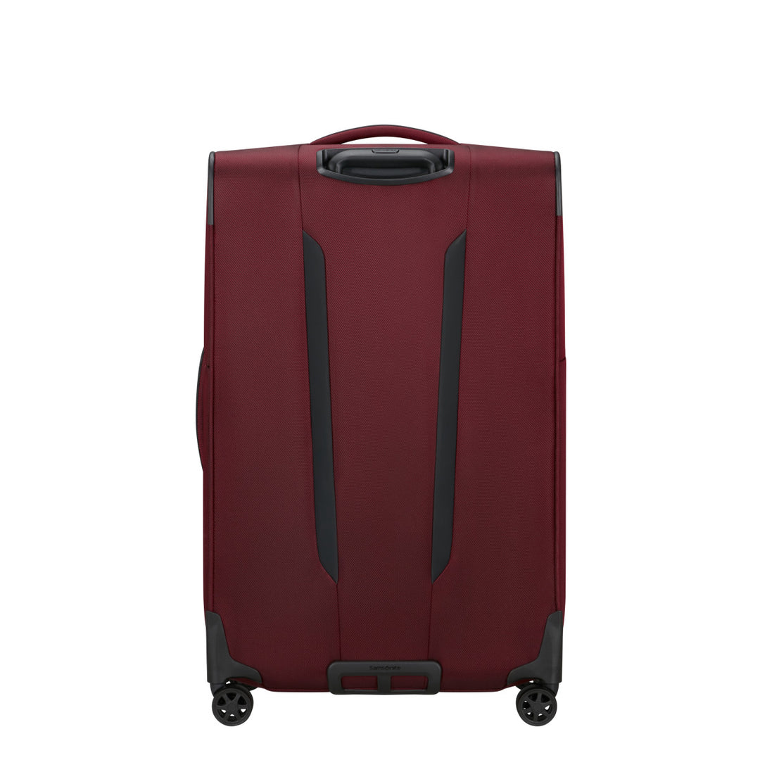 Achterkant van de Samsonite Respark grote koffer 79 EXP burgundy #kleur_burgundy