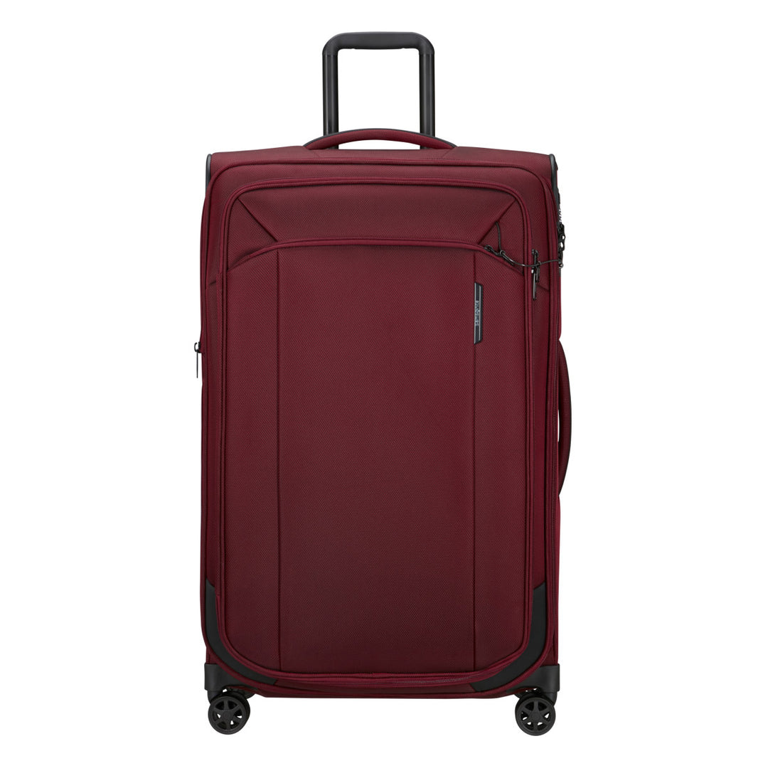 Voorkant van de Samsonite Respark grote koffer 79 EXP burgundy #kleur_burgundy