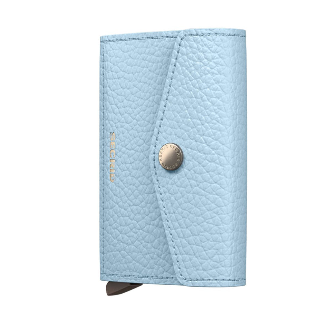 Voorkant van de Secrid Envolope mini wallet in ice-blue #kleur_ice-blue