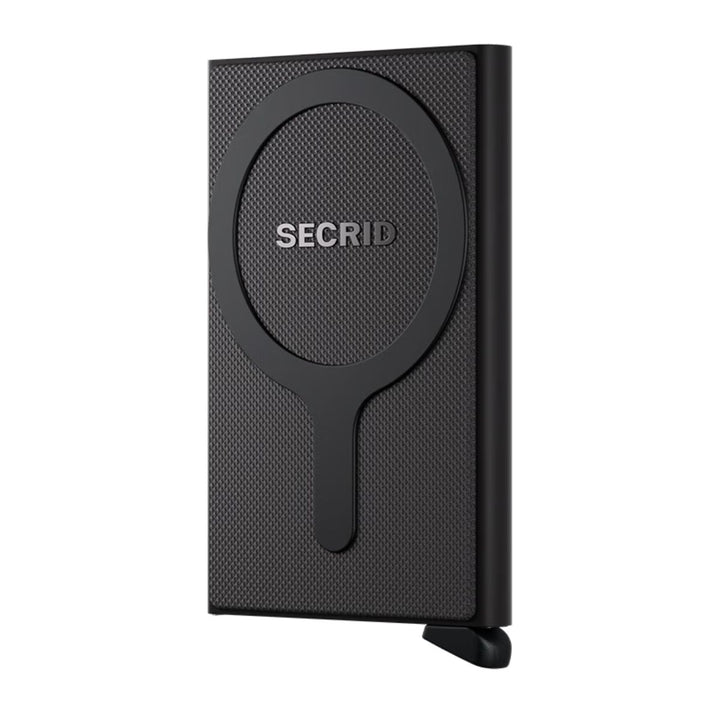 Voorkant van de Secrid Magsafe card portector in black #kleur_black