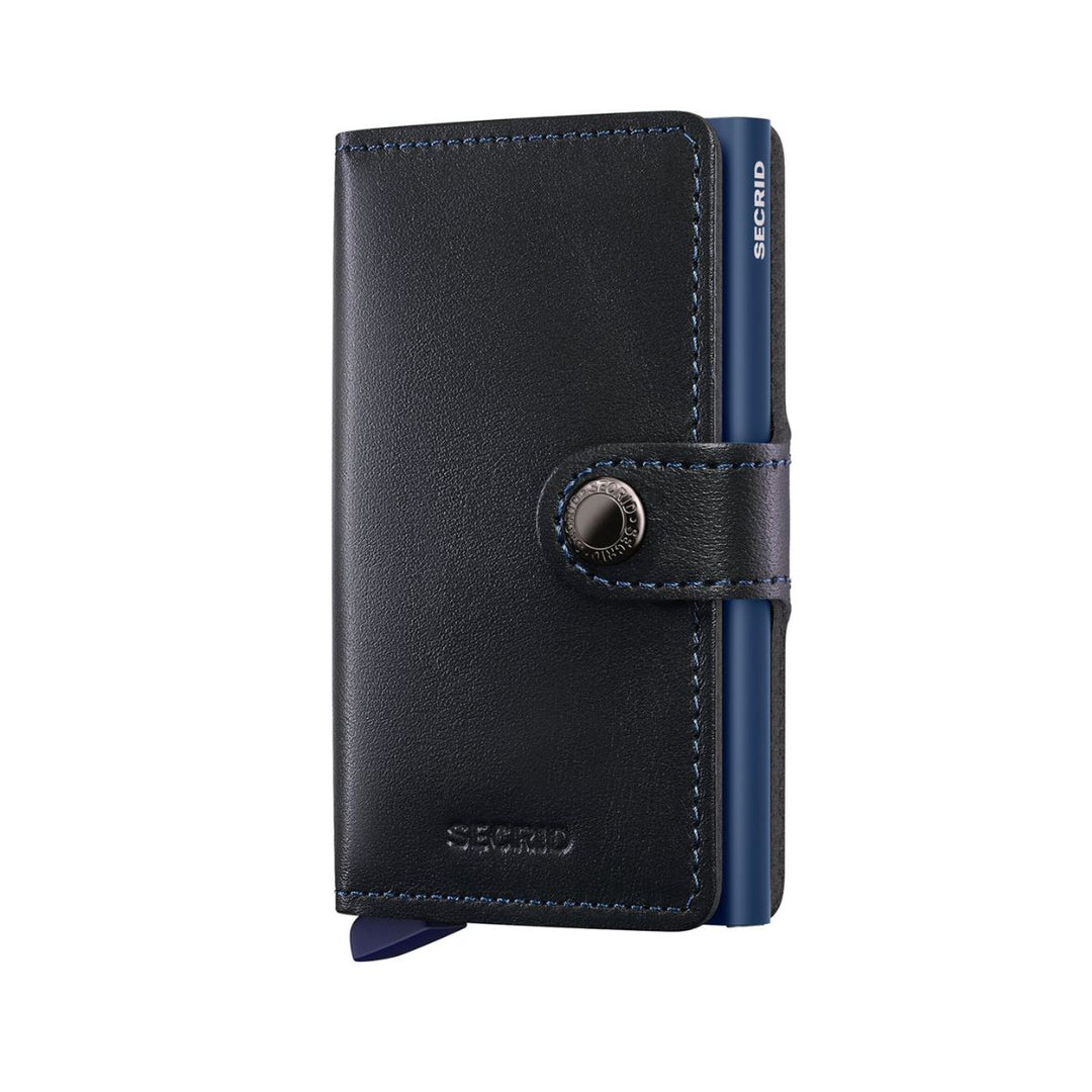 Voorkant van de Secrid mini wallet black-navy #kleur_black-navy
