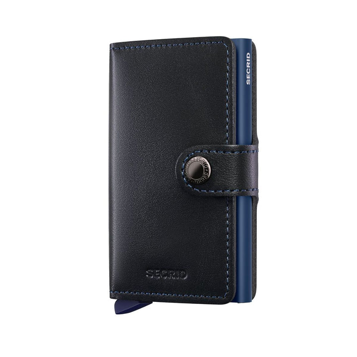 Voorkant van de Secrid mini wallet black-navy #kleur_black-navy