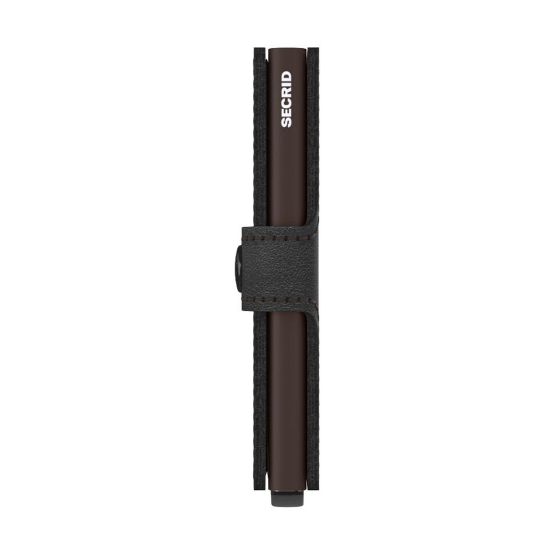 Zijkant van de Secrid Mini wallet Black-Brown #kleur_black-brown