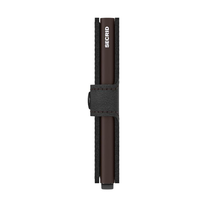 Zijkant van de Secrid Mini wallet Black-Brown #kleur_black-brown