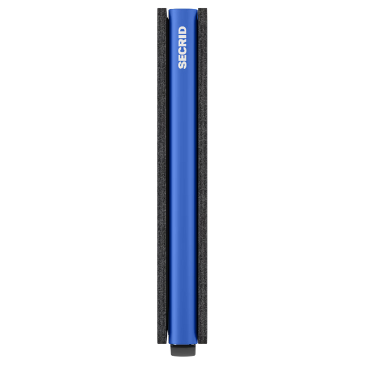 Zijkant van de Secrid slim wallet black blue#kleur_black-blue