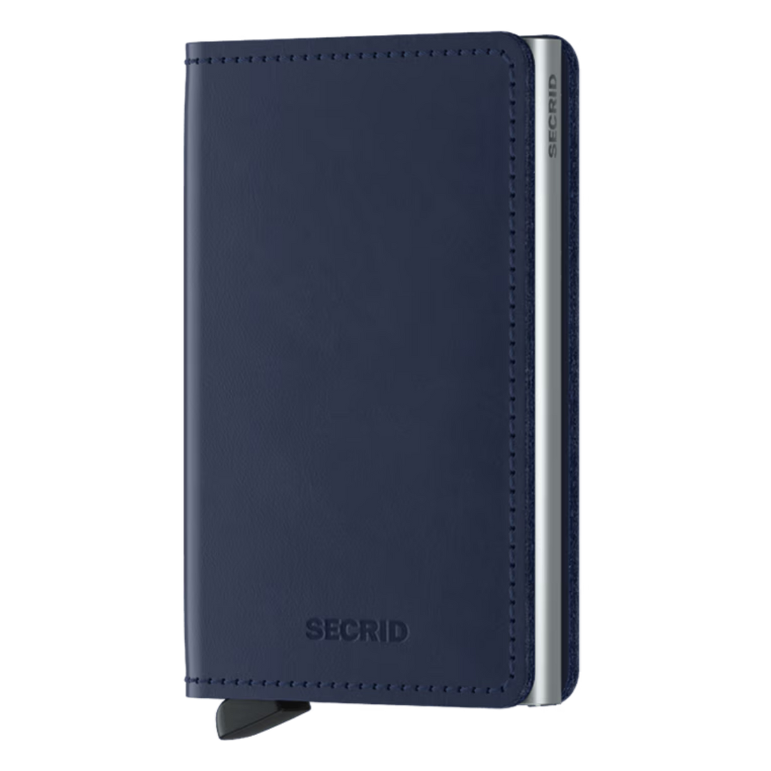 Voorkant van de Secrid slim wallet Blauw #kleur_blauw