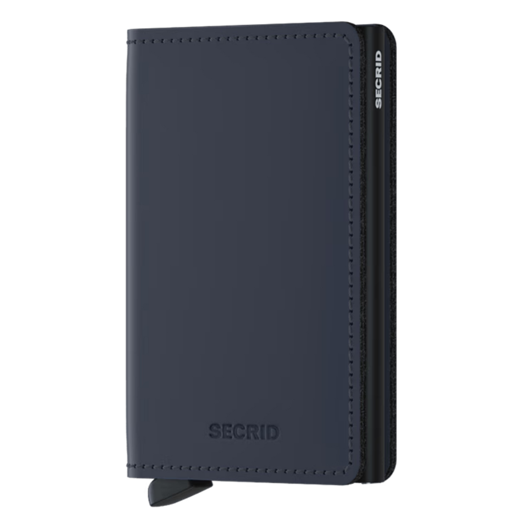 Voorkant van de Secrid Slim wallet nightblue #kleur_nightblue