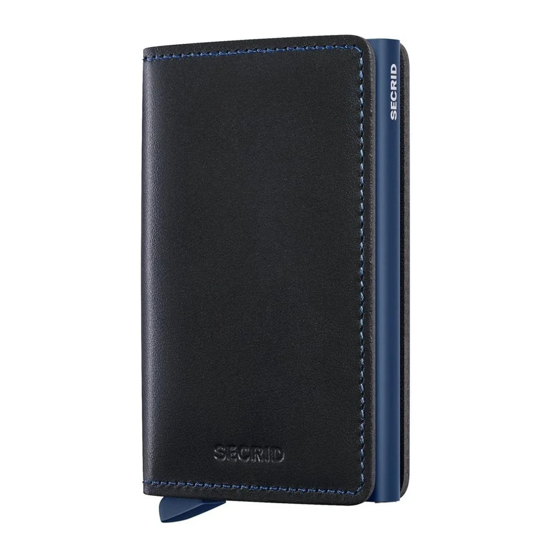 Voorzijde van de Secrid slim wallet black-navy #kleur_black-navy