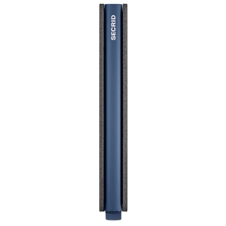 Zijkant van de Secrid slim wallet black-navy #kleur_black-navy