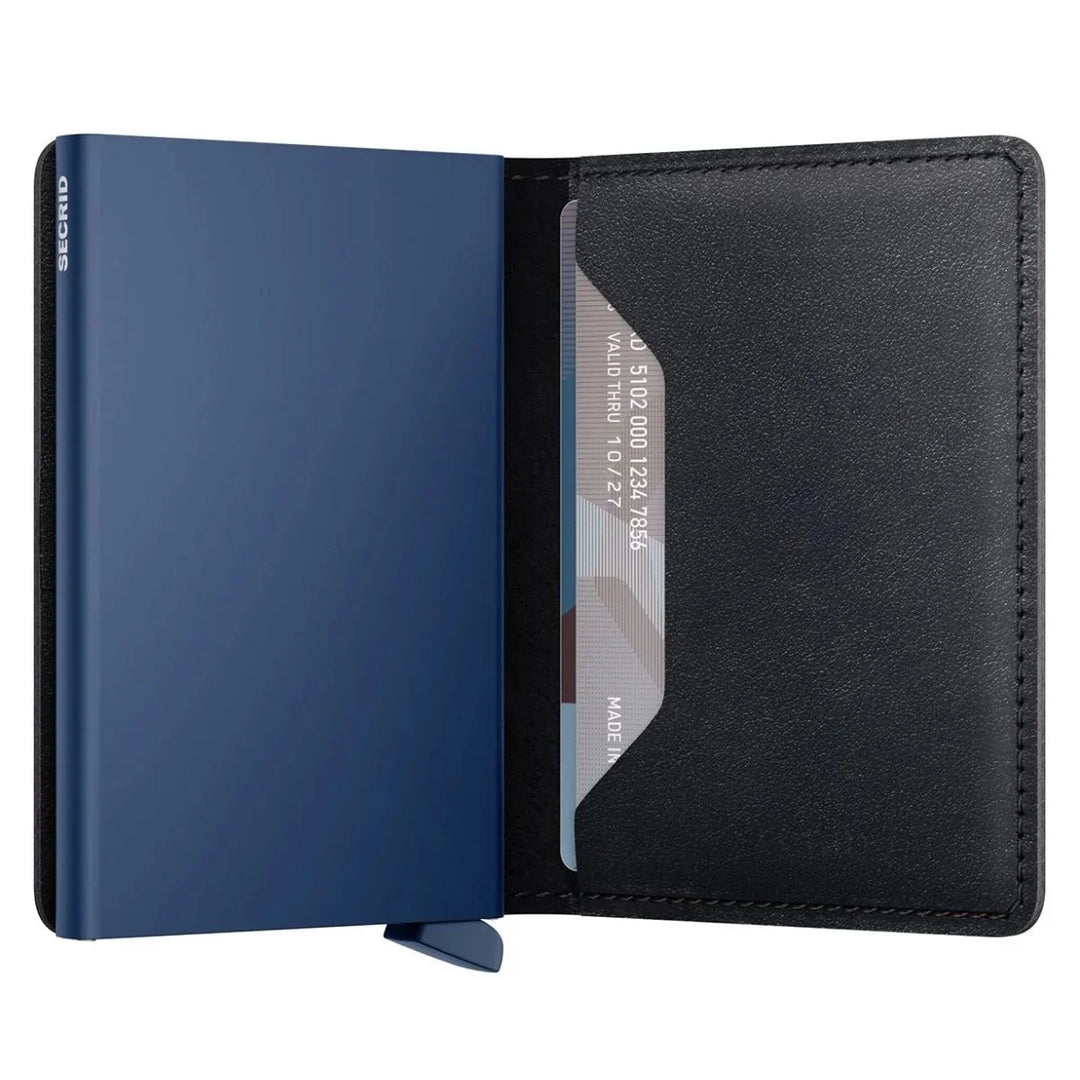 Binnenkant van de Secrid slim wallet black-navy #kleur_black-navy