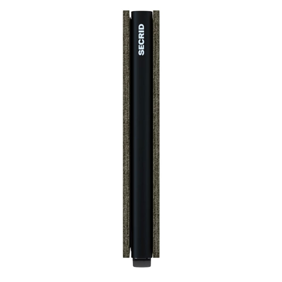 Zijkant van de Secrid Slimwallet olijf #kleur_olijf