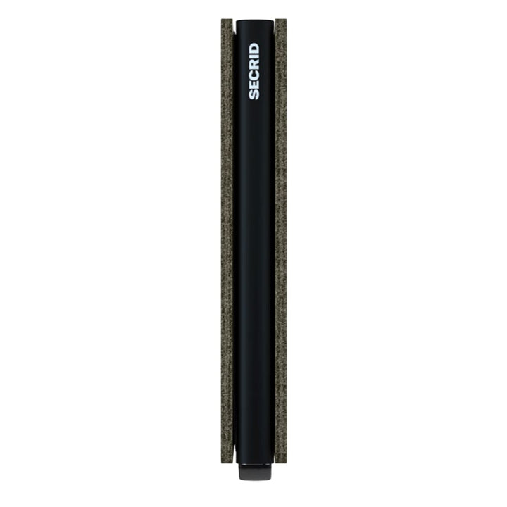 Zijkant van de Secrid Slimwallet olijf #kleur_olijf