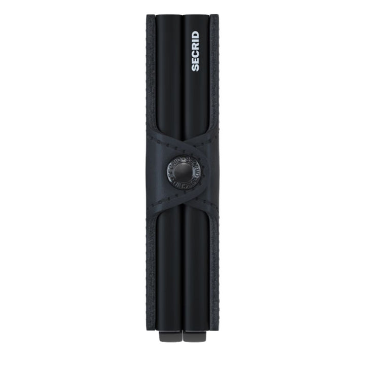 Zijkant van de Secrid twinwallet Black #kleur_black