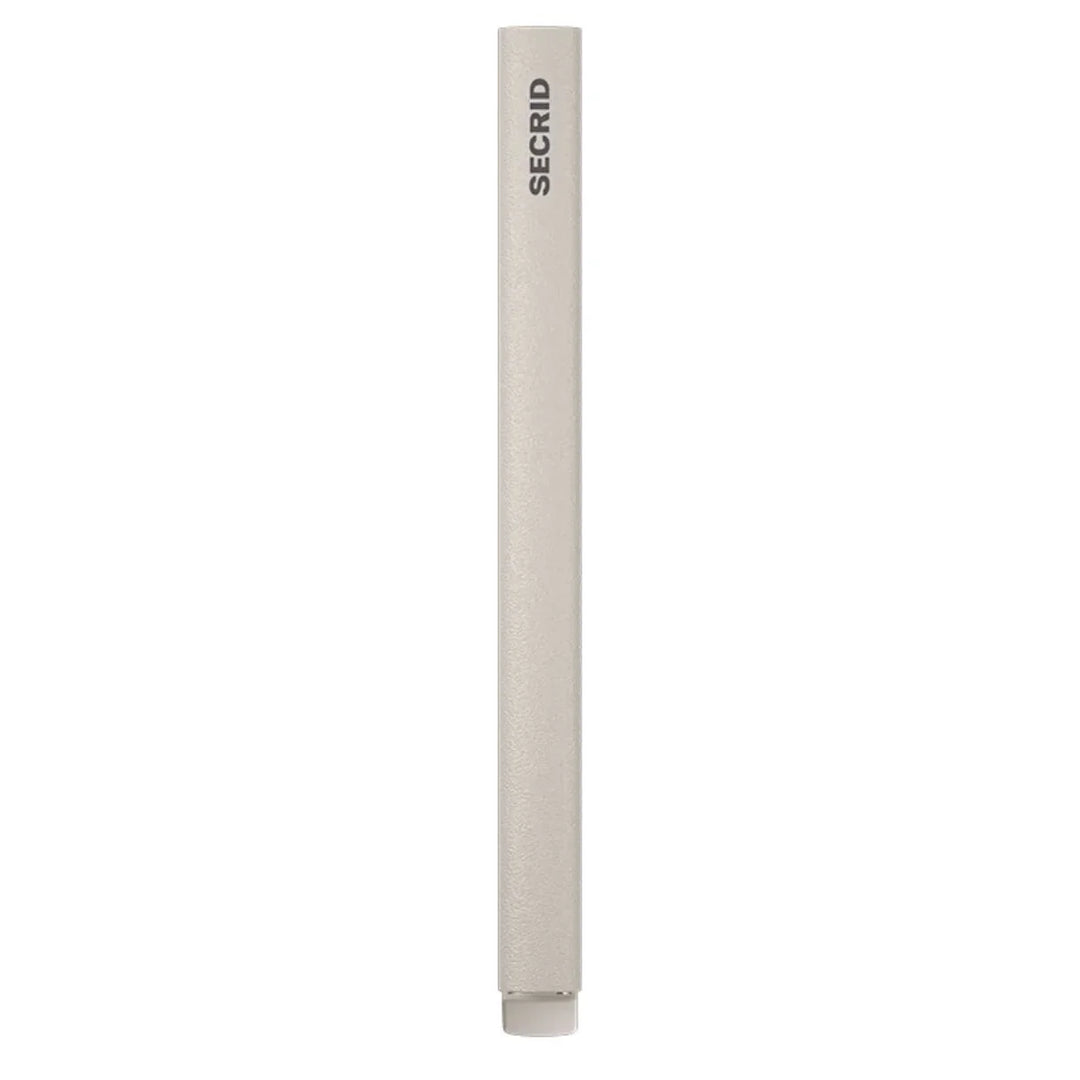 Zijkant van de Secrid Card protector in powder wit #kleur_wit