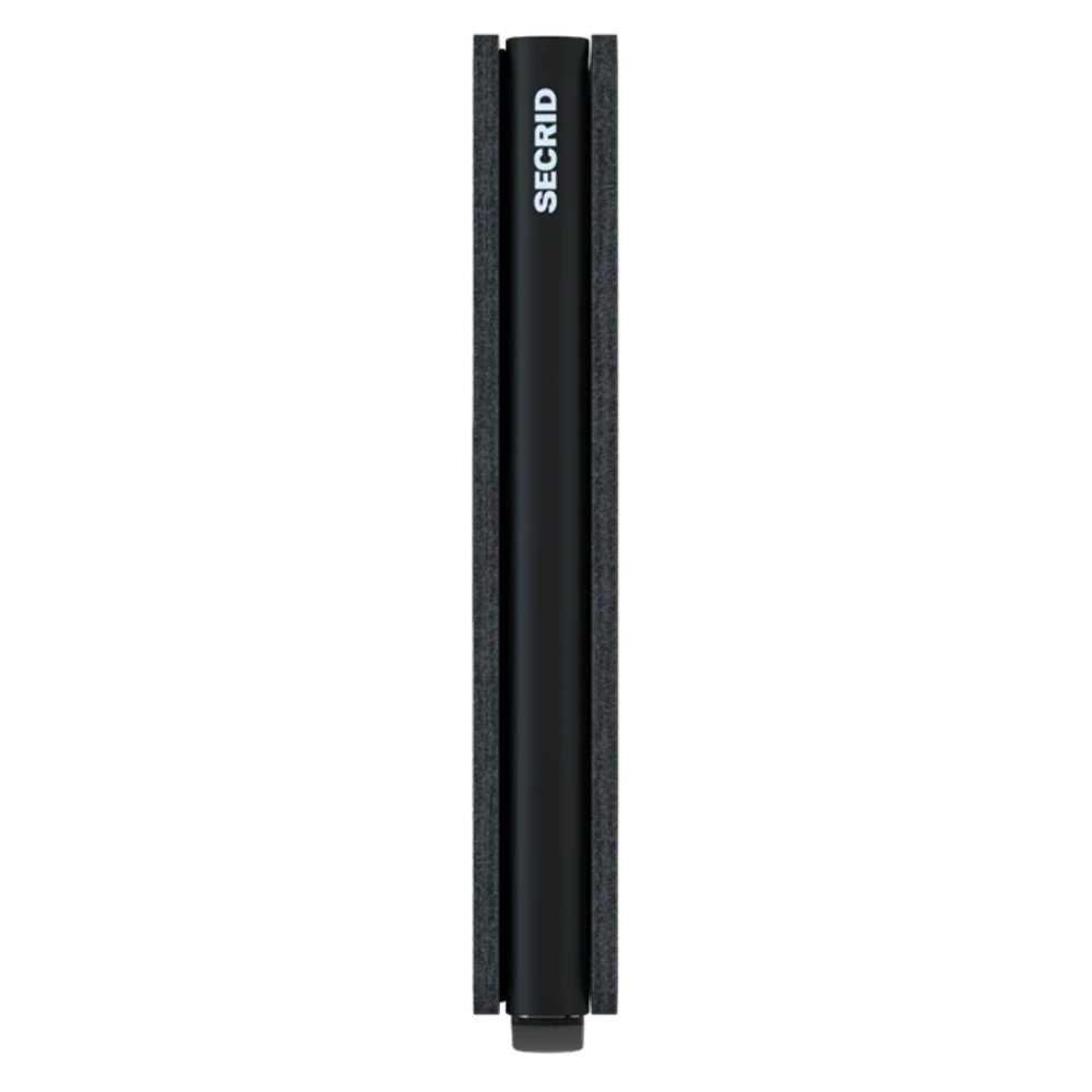 Zijkant Secrid kaarthouder slimwallet black #kleur_black