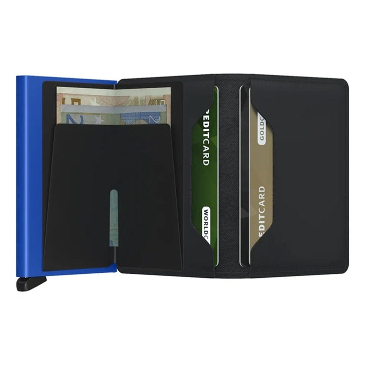 Binnenkant van de Secrid mini wallet black-blue  #kleur_black-blue