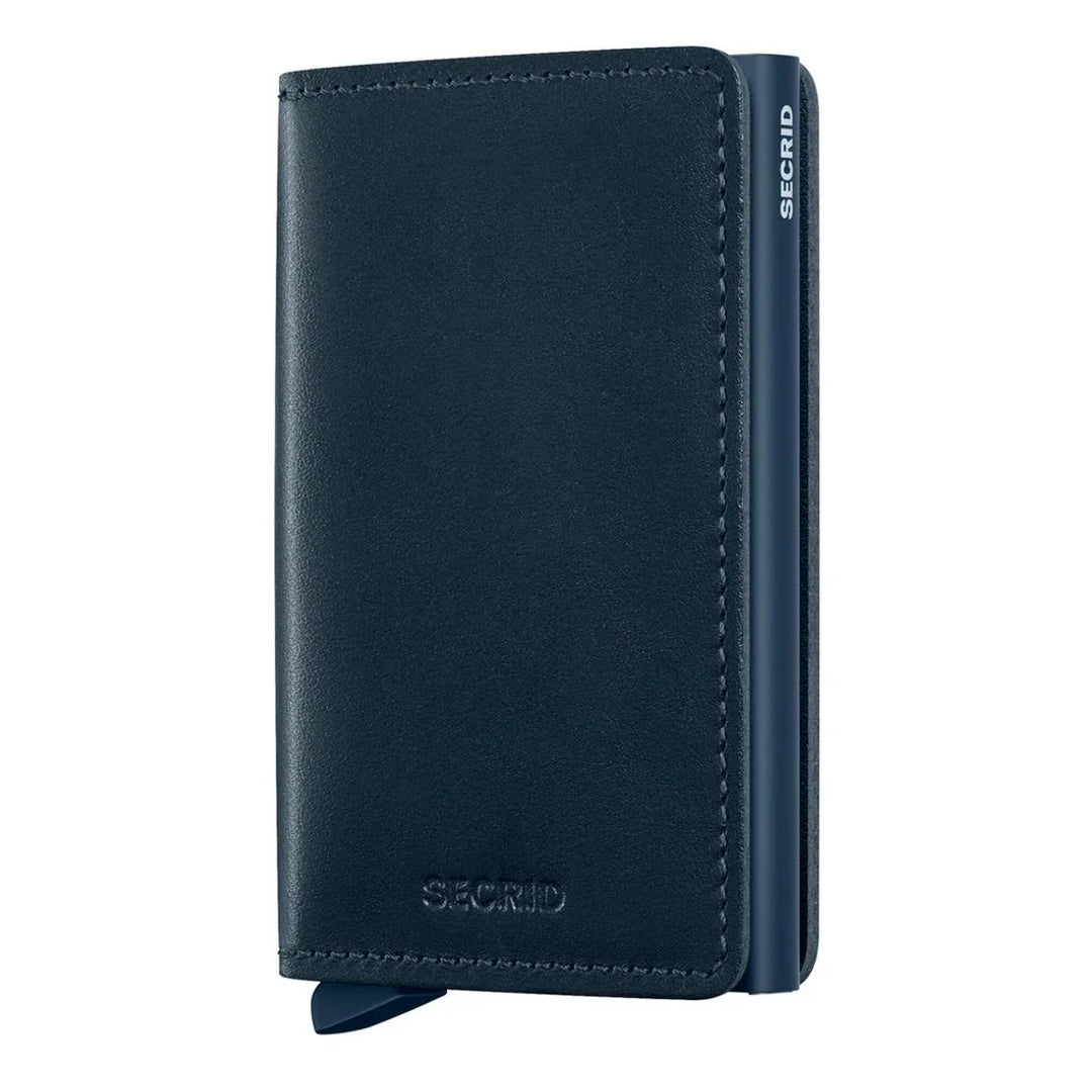Voorkant van de Secrid Slimwallet navy navy #kleur_navy-navy